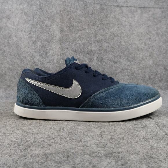 Nike Shoes Mens 7 Skate Sneakers Eric Koston 2 Blue Suede Canvas Lace Up Casual - Picture 1 of 11